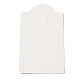 papier rectangle une paire de cartes d'affichage de boucle d'oreille avec trou de suspension(CDIS-C005-02)-2