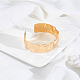 1Pc Galvanized Iron Open Cuff Bangles for Women(BJEW-LP0015-21)-3