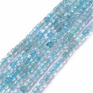 Natural Apatite Beads Strands, Faceted, Cube, 2x2x2mm, Hole: 0.5mm, about 166~167pcs/strand, 15.35~15.55 inch(39~39.5cm)(G-G991-C03)
