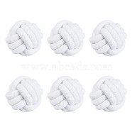 Dog Toys Weaving Rope Sets, Dog Games Knot Ball Toys, For Small Dog Grinding Teeth Cleaning Modeling, White, 61.5mm(AJEW-WH0002-52)