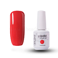 15ml Special Nail Gel, for Nail Art Stamping Print, Varnish Manicure Starter Kit, Orange Red, Bottle: 34x80mm(MRMJ-P006-D005)
