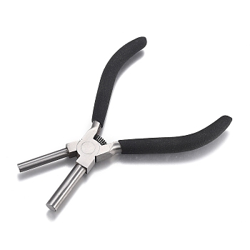 Carbon Steel Bail Making Pliers, Wire Looping Forming Pliers, with Non-slip Comfort Grip Handle, Black, 14.4x10.1x1.05cm