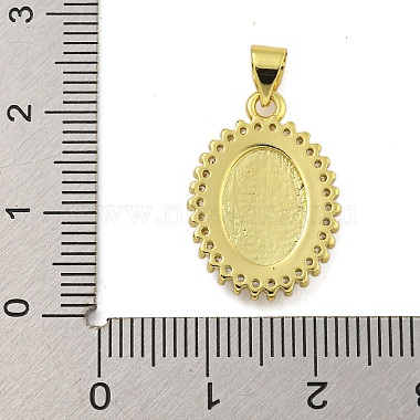 Religion Theme Rack Plating Brass Micro Pave Cubic Zirconia Pendants(KK-C074-40G-03)-3