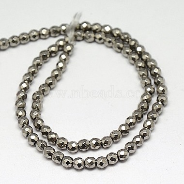 Chapelets de perles en hématite synthétique sans magnétiques(G-J169B-4mm-M)-3