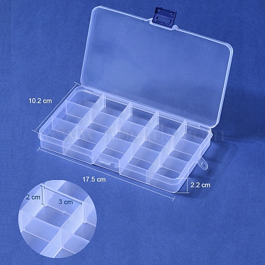Recipientes de almacenamiento de abalorios de plástico(CON-Q026-02A)-2