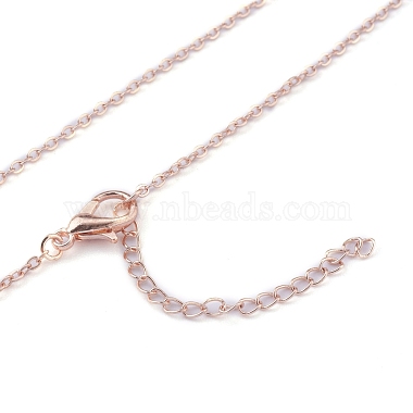 304 Stainless Steel Alps Pendant Necklaces(NJEW-Z001-01RG)-3