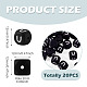 20Pcs Food Grade Eco-Friendly Silicone Beads(SIL-TADJ0001-04U)-3