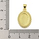 Religion Theme Rack Plating Brass Micro Pave Cubic Zirconia Pendants(KK-C074-40G-03)-3