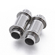 304 Stainless Steel Magnetic Clasps with Glue-in Ends(STAS-D242-29P-A)-1