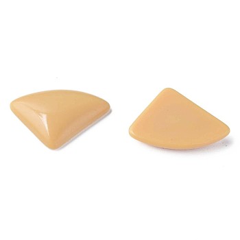 Opaque Acrylic Cabochons, Triangle, BurlyWood, 19.5x28x5mm, about 354pcs/500g