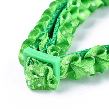 Adjustable Polyester Lace Dog/Cat Collar(MP-K001-B02)-3