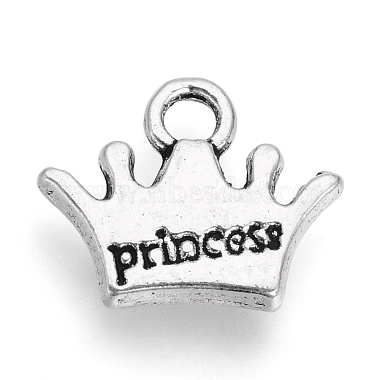 Antique Silver Crown Alloy Charms