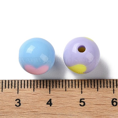 Two Tone Opaque Acrylic Beads(X-SACR-I005-07B)-3