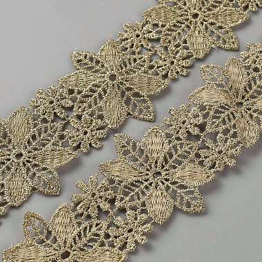 Polyester Lace Trim(OCOR-WH0077-63)-1