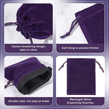 30Pcs Rectangle Velvet Drawstring Pouches(TP-NB0001-61B)-4