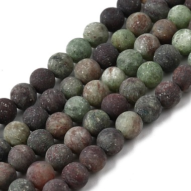 Natural Green Opal Beads Strands(G-H045-A03-8MM-01)-2