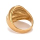 Ion Plating(IP) 304 Stainless Steel Textured Chunky Finger Ring for Men Women(RJEW-B040-03G)-3