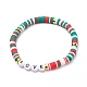 Polymer Clay Heishi Beads Stretch Bracelets(BJEW-JB05710)-2