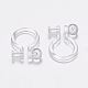 Plastic Clip-on Earring Findings(KY-P007-F01)-5