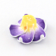 Handmade Polymer Clay 3D Flower Plumeria Beads(X-CLAY-Q192-20mm-04)-2