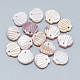 Natural White Shell Mother of Pearl Shell Charms(SSHEL-S260-097C)-1