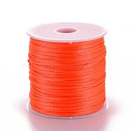 Nylon Thread, Orange Red, 1.5mm, about 49.21 yards(45m)/roll(NWIR-R033-1.5mm-F172)