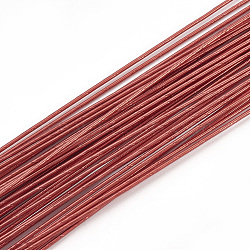 Iron Wire,Floral Wire,for Florist Flower Arrangement,Bouquet Stem Warpping and DIY Craft,FireBrick,18 Gauge,1mm,about 1-5/8 inch(40cm)/strand, about 100strand/bag(X-MW-S002-03C-1.0mm)