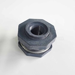 Plastic Bulkhead Fitting, for Rain Barrels, Aquariums, Water Tanks, Slate Blue, 5.35~5.5x0.95~3.2cm, Inner Diameter: 1.9~3.3cm(TOOL-WH0134-62)