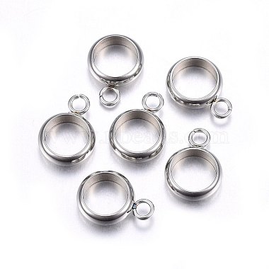 Tarnish Resistant 201 Stainless Steel Tube Bails(STAS-O107-15P)-1