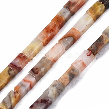 Cuboid Crazy Agate Beads