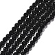 Synthetic Black Stone Beads Strands(G-G088-4mm)-1
