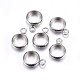Tarnish Resistant 201 Stainless Steel Tube Bails(STAS-O107-15P)-1