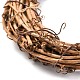 Heart Shape Rattan Vine Branch Wreath Hoop(DIY-B022-02A)-3