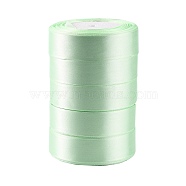 Single Face Satin Ribbon, Polyester Ribbon, Spring Green, 1 inch(25mm) wide, 25yards/roll(22.86m/roll), 5rolls/group, 125yards/group(114.3m/group)(RC25mmY171)