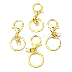 (Defective Closeout Sale: Scratched) Rack Plating Iron Alloy Lobster Claw Clasp Keychain, Golden, 66mm(FIND-XCP0002-76G)