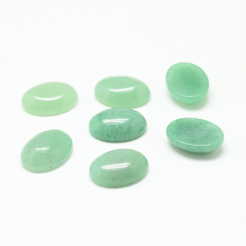 Natural Green Aventurine Cabochons, Oval, 18x13x6mm