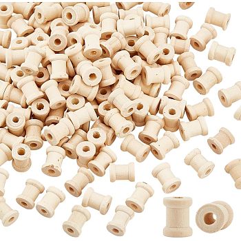 Olycraft Wood Thread Bobbins, for Embroidery and Sewing Machines, Vacuum Packaging, BurlyWood, 16x27mm, 50pcs/set