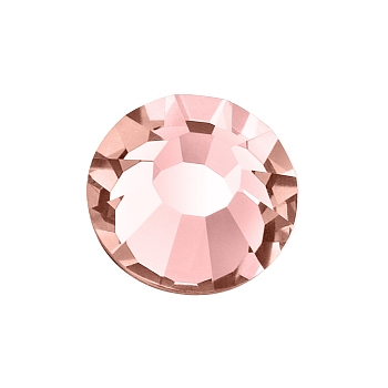 Preciosa&reg Crystal Hotfix Flatback Stones, Czech Crystal, Round(438 11 612 Chaton Rose VIVA 12 &reg), 70030 Rose Peach, SS6(1.9~2.1mm)