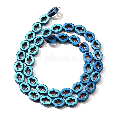 Electroplated Synthetic Non-magnetic Hematite Beads Strands(G-L613-Z01-02A)-2