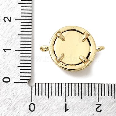 真鍮と樹脂製の青いイーブルアイリンクコネクタチャーム(KK-H529-38A-G)-3