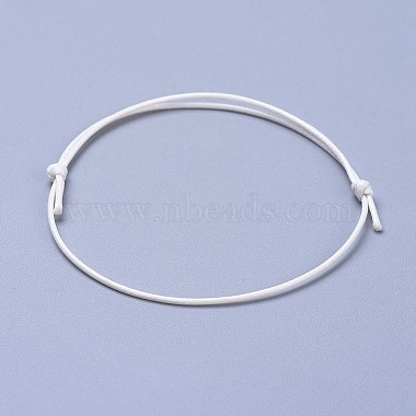 White Waxed Polyester Cord Bracelet Making