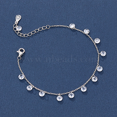 rhodinierte 925 Charm-Armbänder aus Sterlingsilber mit Zirkonia(DY7383)-2