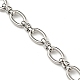 201 Stainless Steel Oval Link Chain Bracelets(STAS-Z056-15P)-2