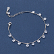 rhodinierte 925 Charm-Armbänder aus Sterlingsilber mit Zirkonia(DY7383)-2