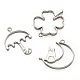 Alloy Open Back Bezel Pendants(PALLOY-TA0001-33)-2