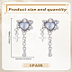 1 Pair Alloy Dangle Stud Earrings(EJEW-LP0007-118)-2