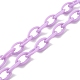 Transparent Acrylic Flower Pendants Necklaces(NJEW-JN03521-03)-5