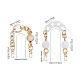 Givenny-eu 2pcs 2 style perles ovales et rondes poignée de sac acrylique(FIND-GN0001-16C)-3