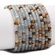 perles de calcite bleues naturelles(G-E576-09F)-2