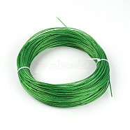 Plastic Inner Stainless Steel Wire, for Jewelry Making, Green, 2mm, 50m/bundle(TWIR-WH0003-06)